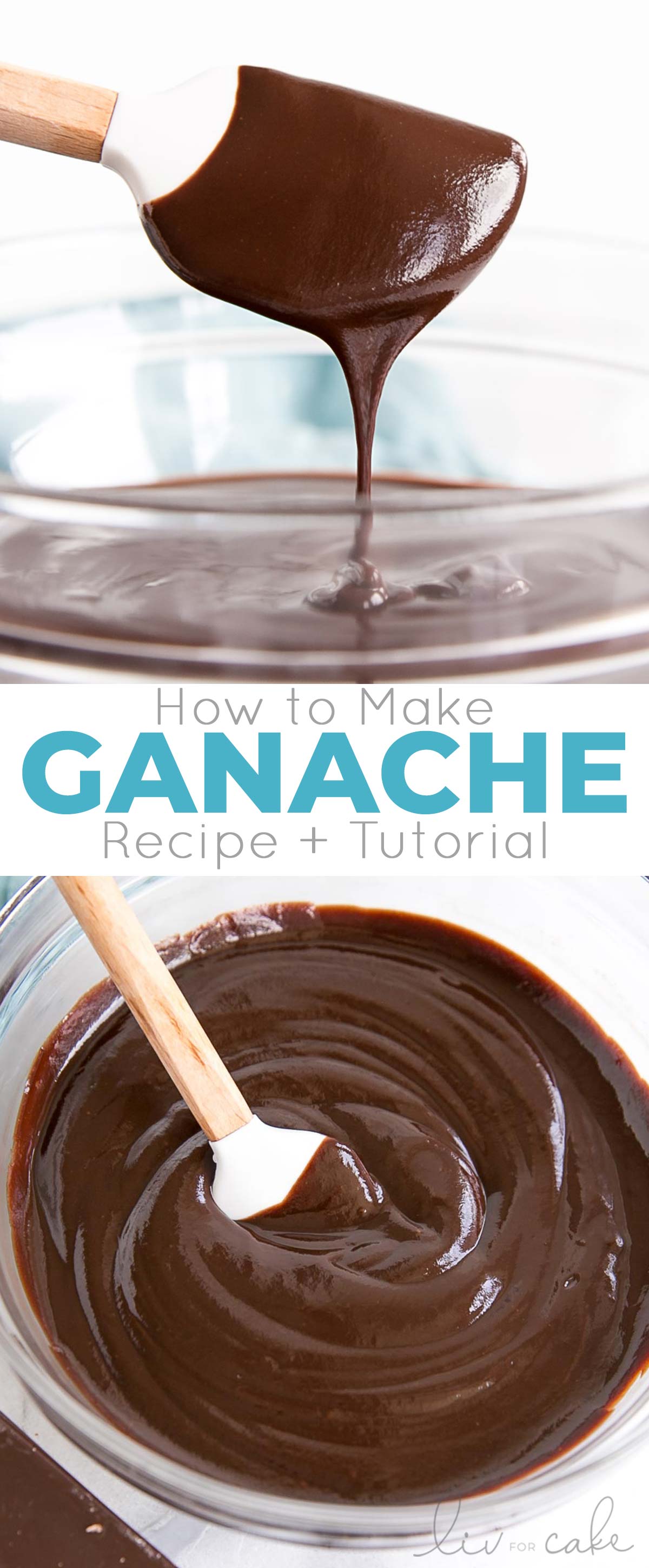 How to make Chocolate Ganache! Chocolate ganache collage photo.