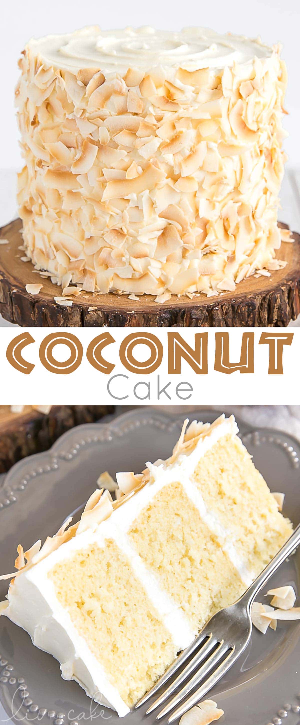 Coconut Cake photo collage