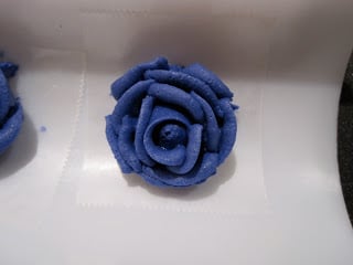 A close up of a flower