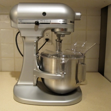 Stand mixer on a counter