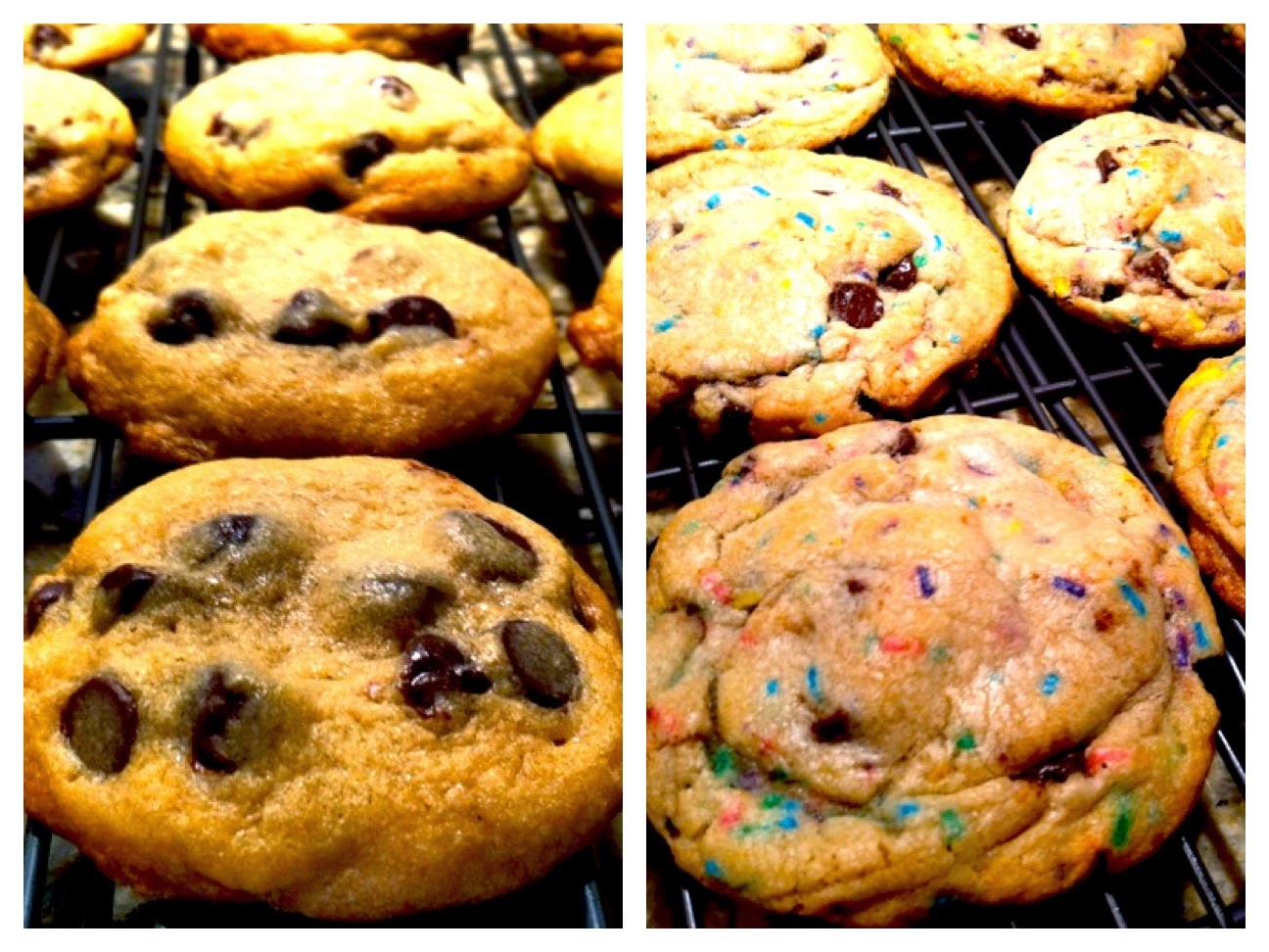 Side by side shot of cookies.