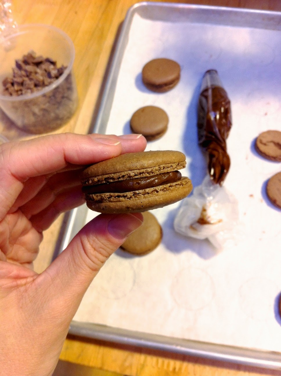 Various baked goods in the pastry kitchen.