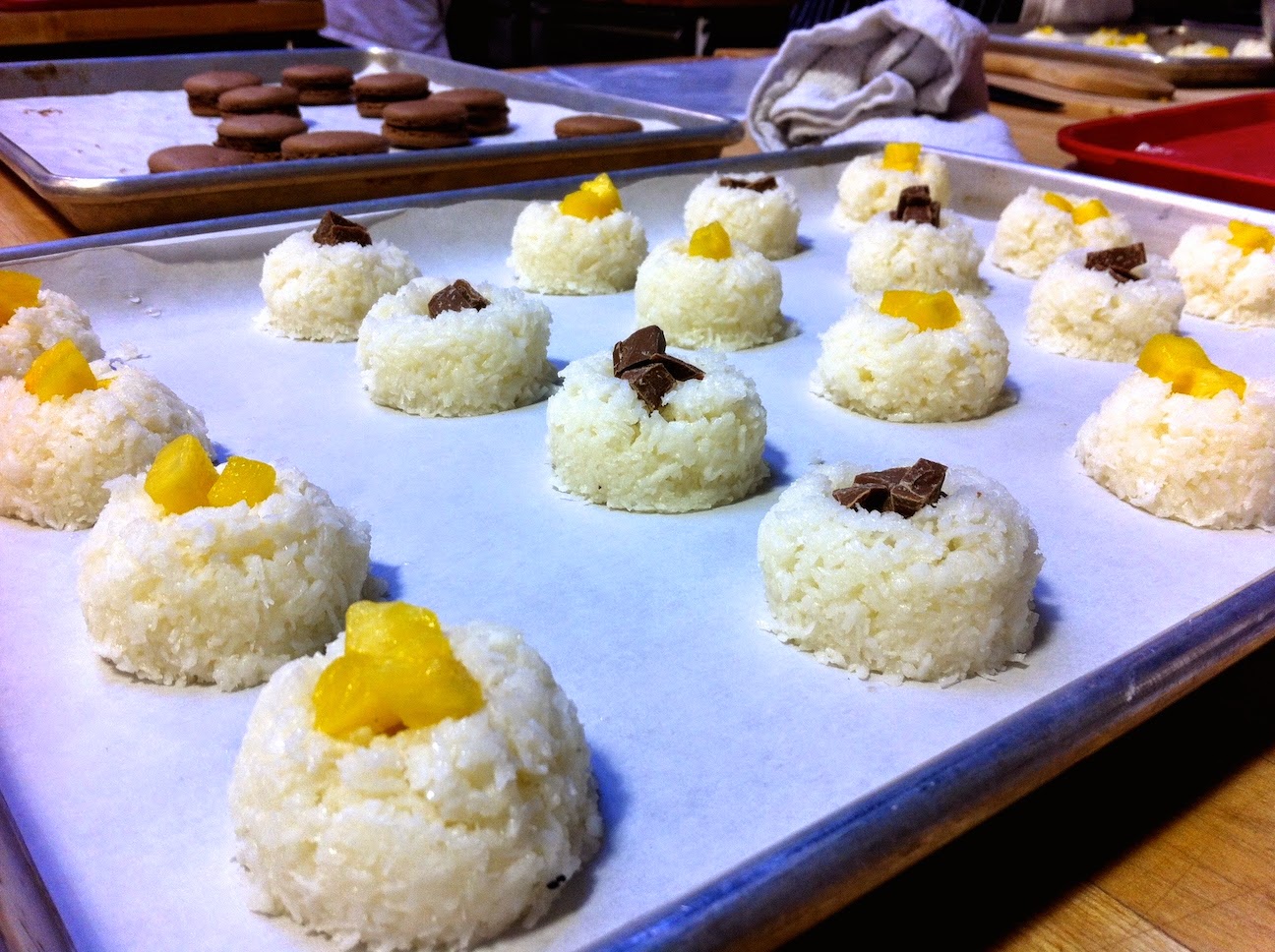 Various baked goods in the pastry kitchen.