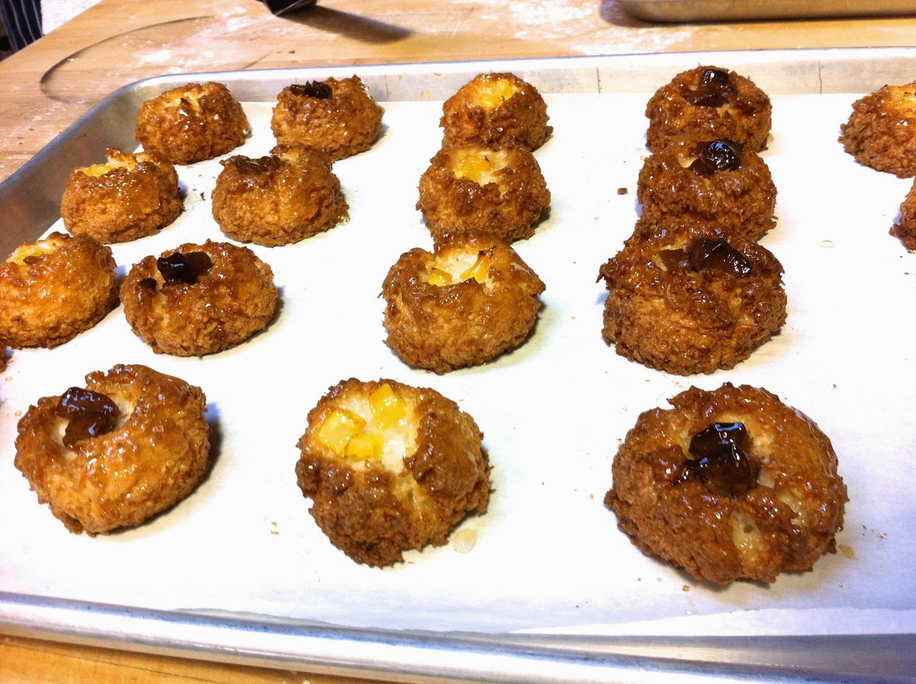 Various baked goods in the pastry kitchen.