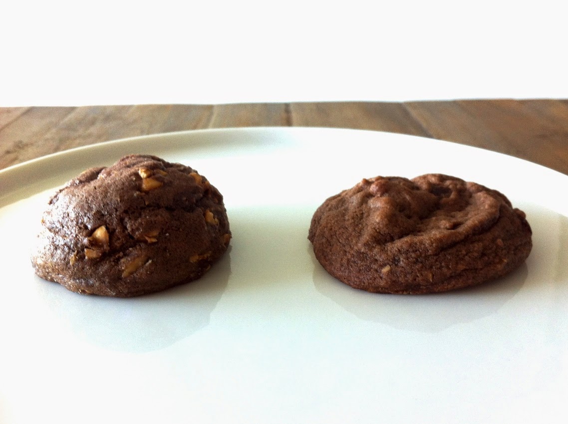 Side by side of the cookies