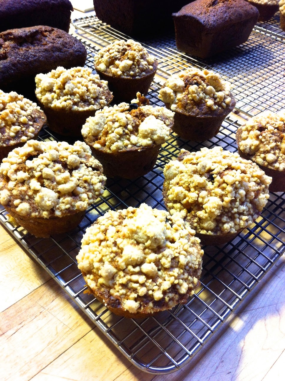 Various baked goods in the pastry kitchen.