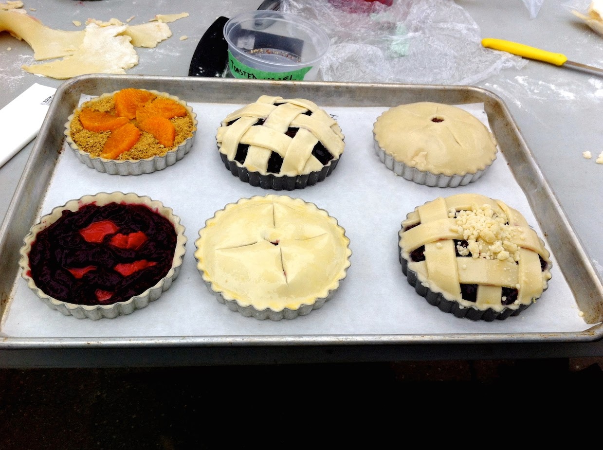 Scenes from the pastry kitchen.