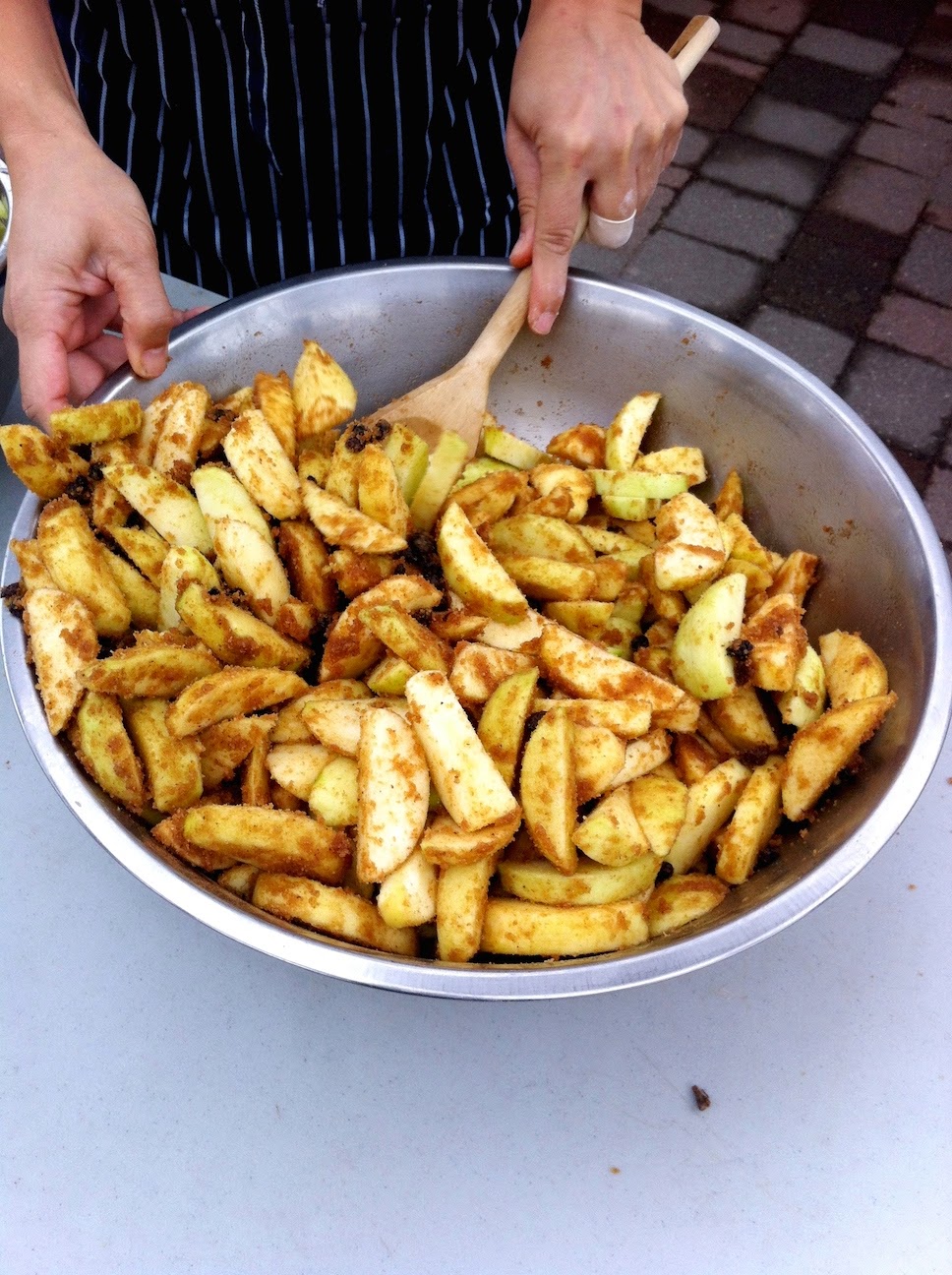 Scenes from the pastry kitchen.