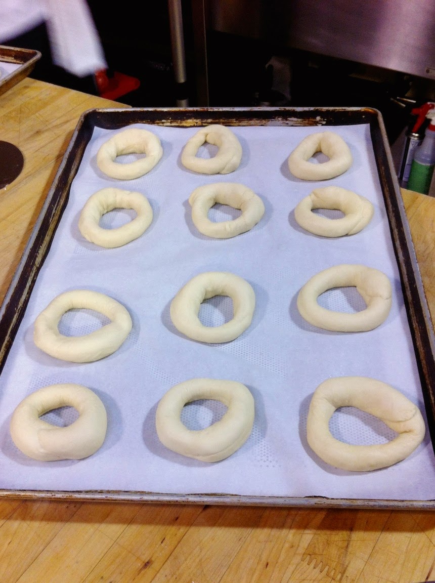 Scenes from the pastry kitchen.