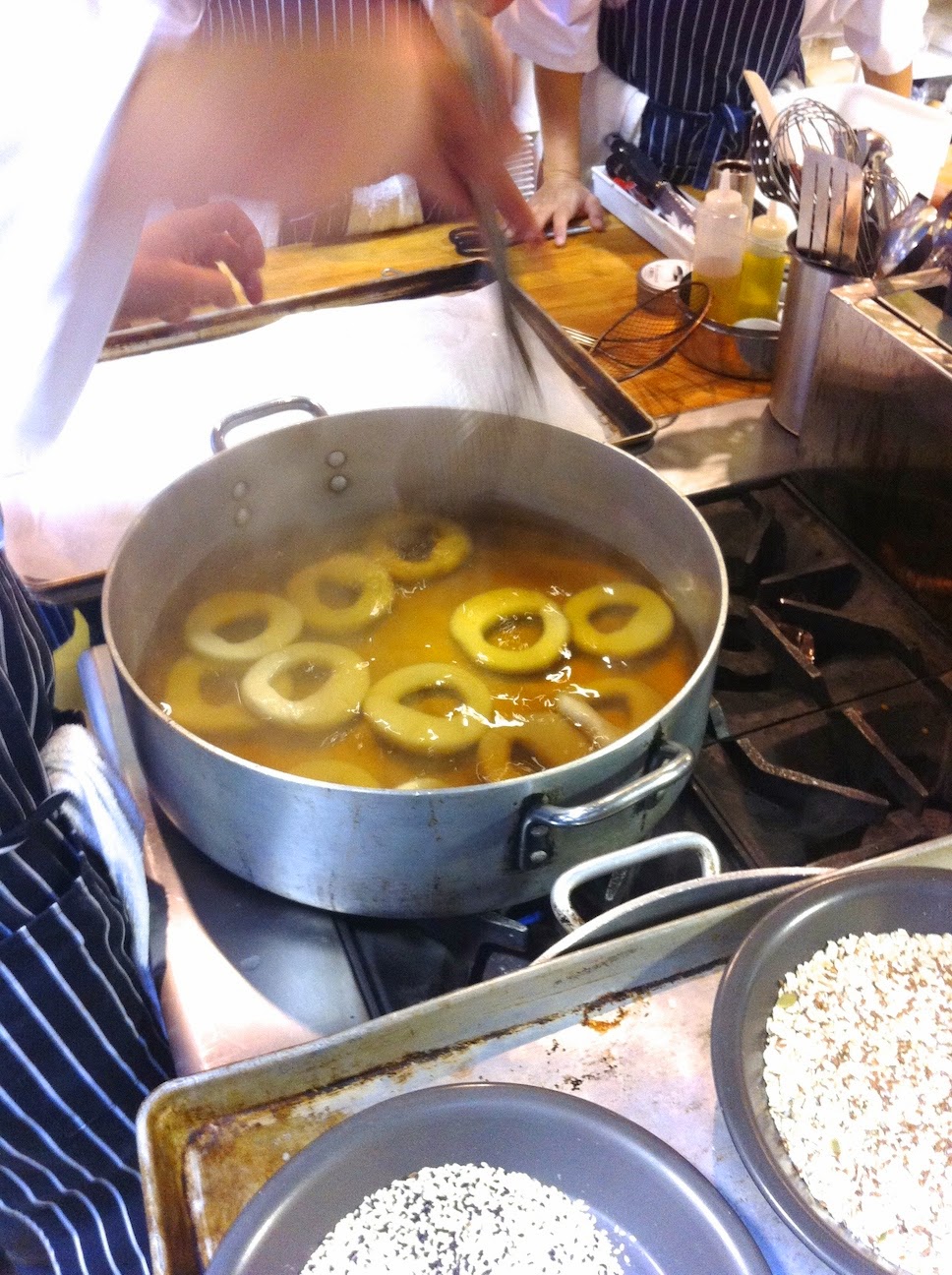 Scenes from the pastry kitchen.