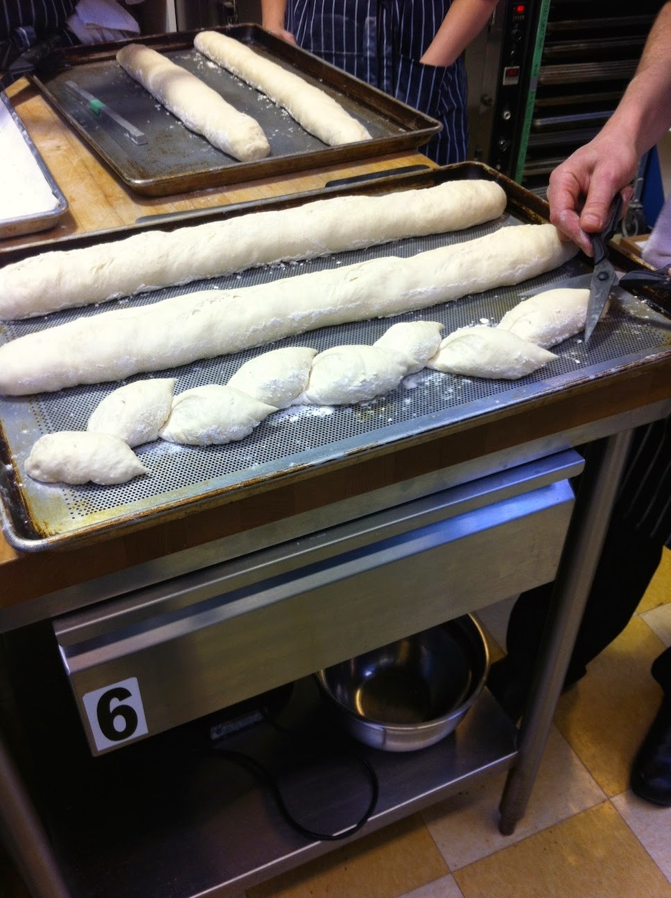 Scenes from the pastry kitchen.