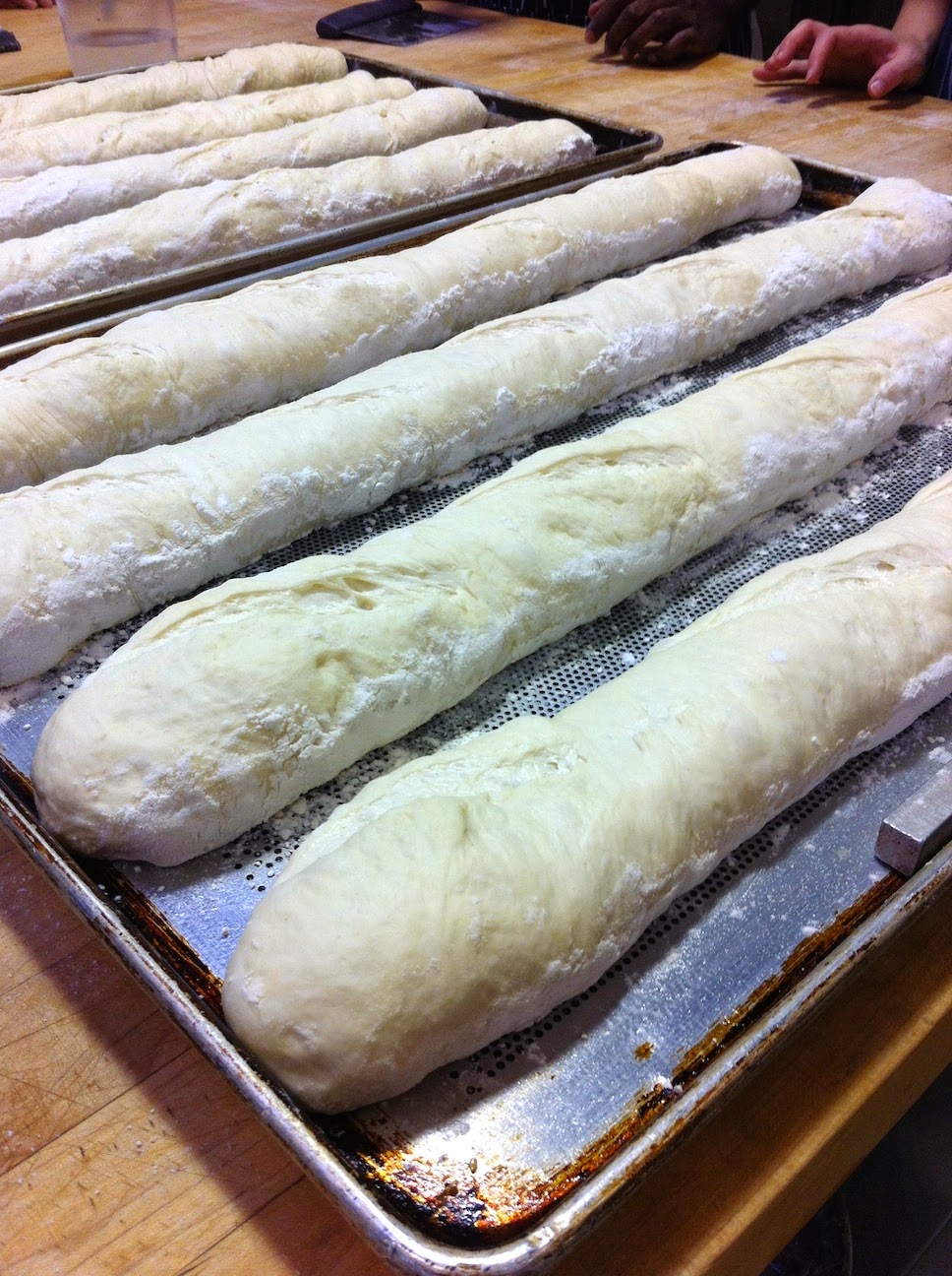 Scenes from the pastry kitchen.