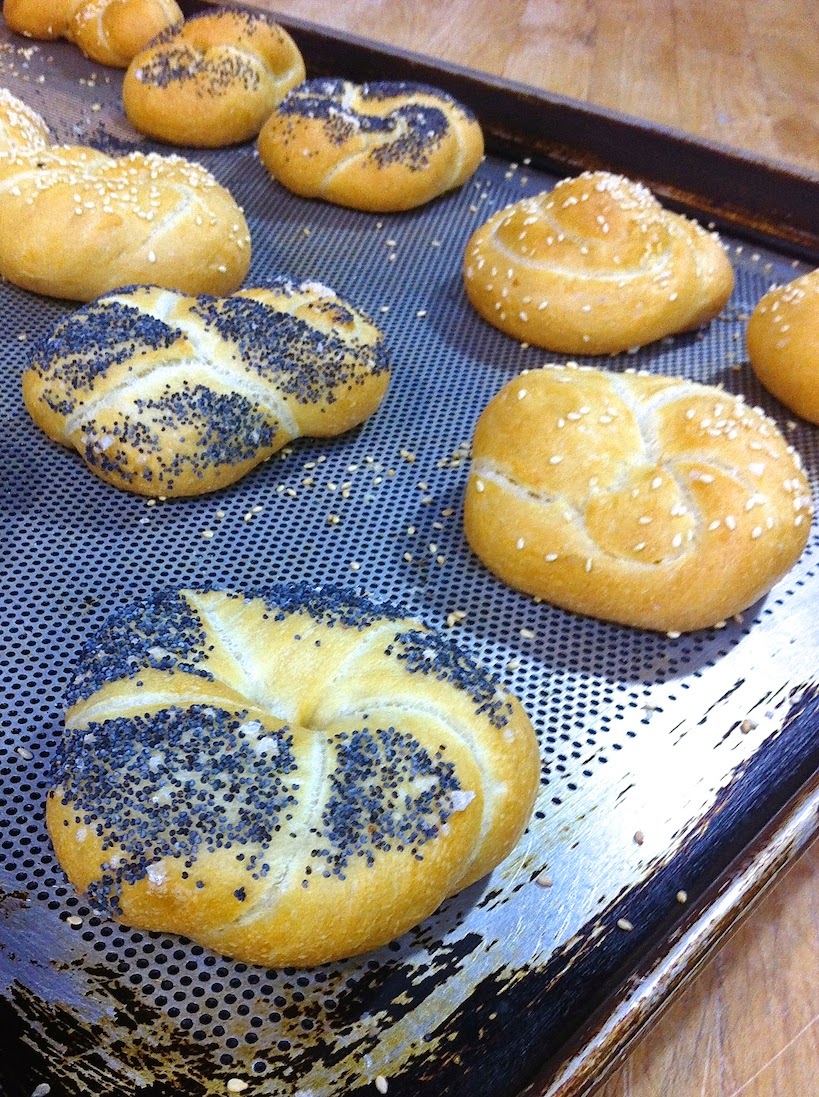 Scenes from the pastry kitchen.