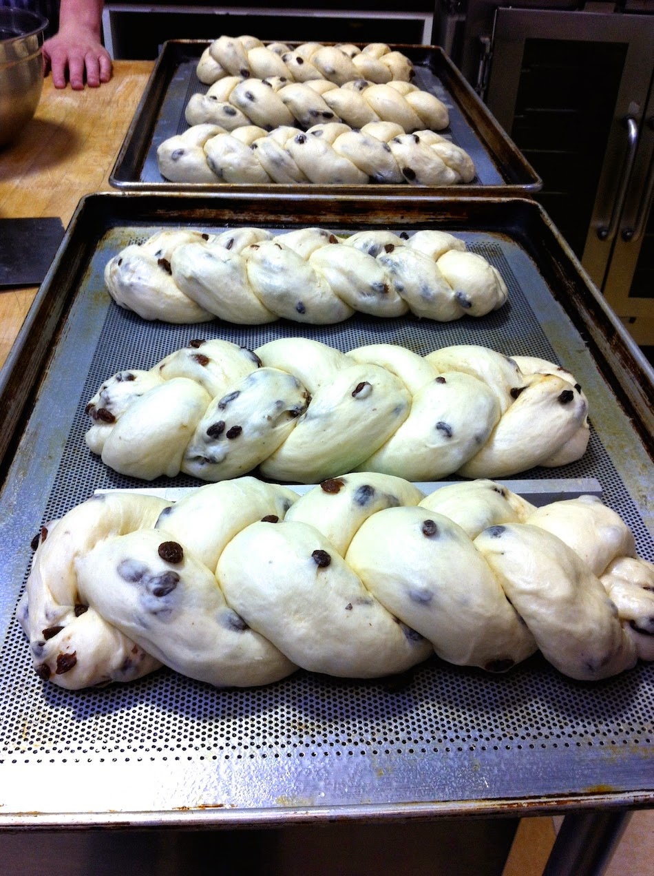 Scenes from the pastry kitchen.