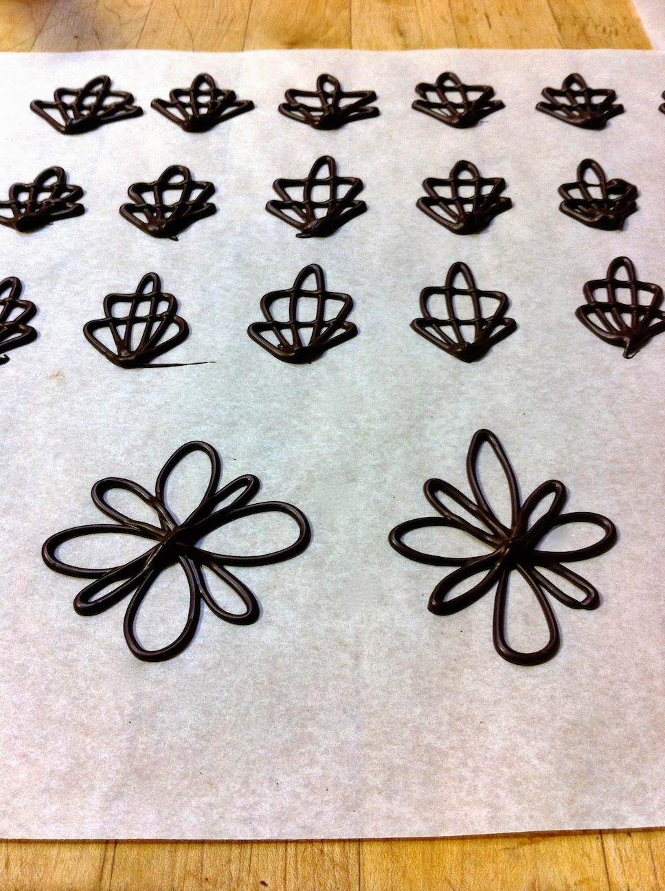 Scenes from the pastry kitchen.