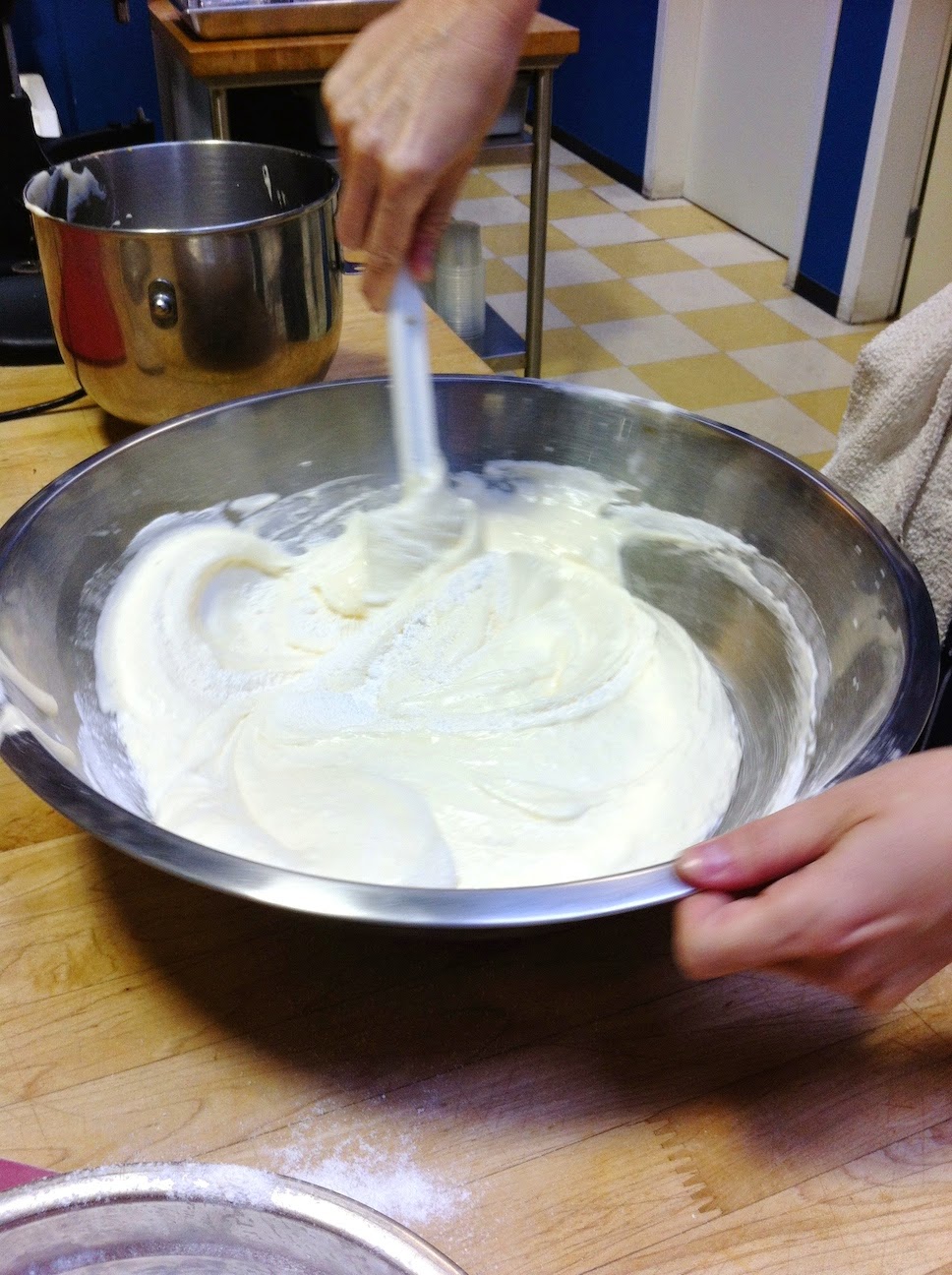 Scenes from the pastry kitchen.