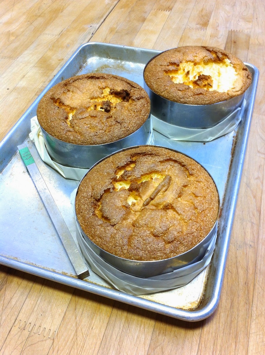 Scenes from the pastry kitchen.