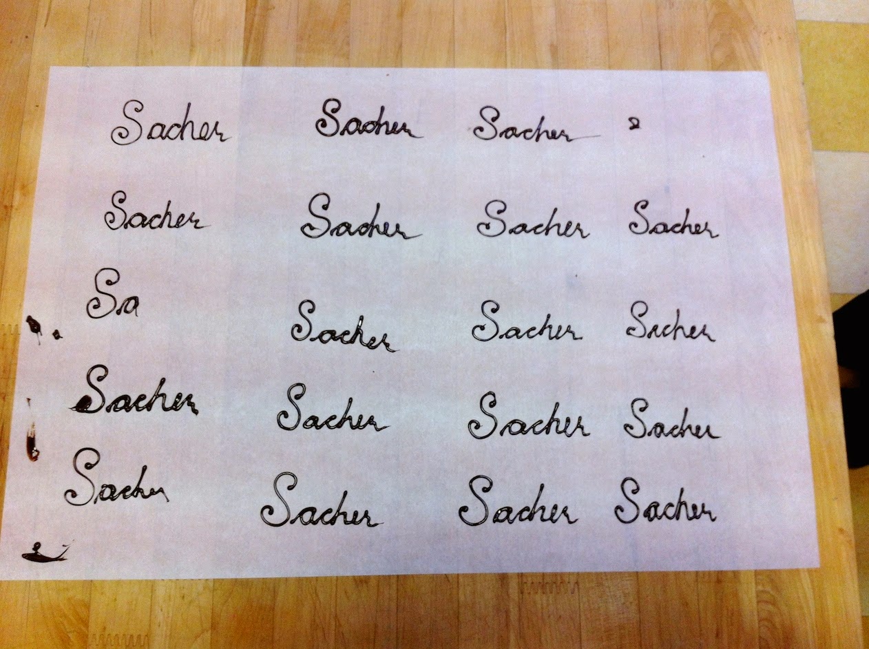 Scenes from the pastry kitchen.