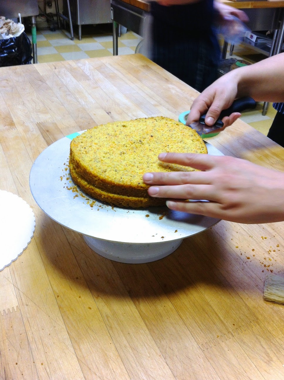 Scenes from the pastry kitchen.