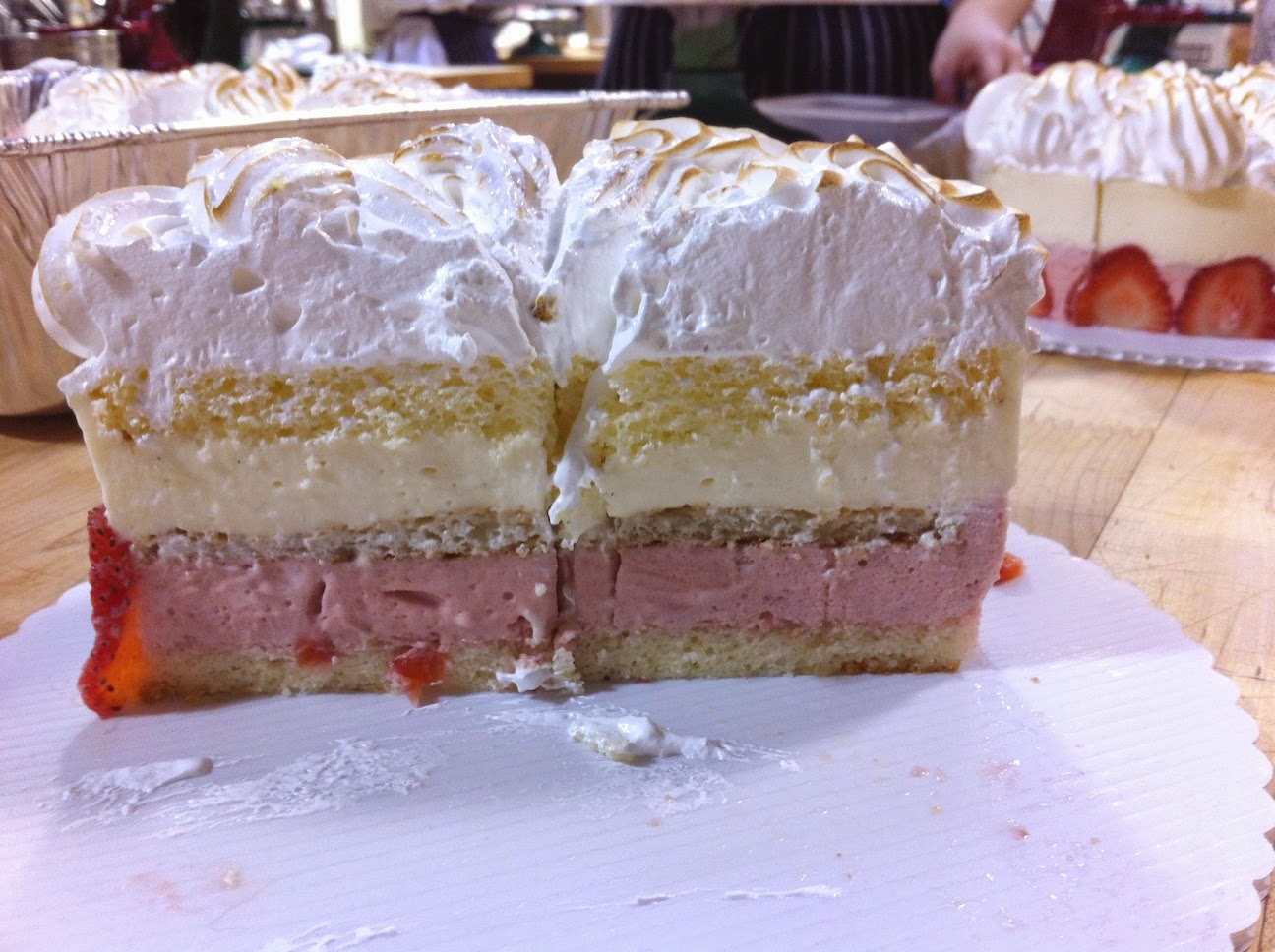 Scenes from the pastry kitchen.