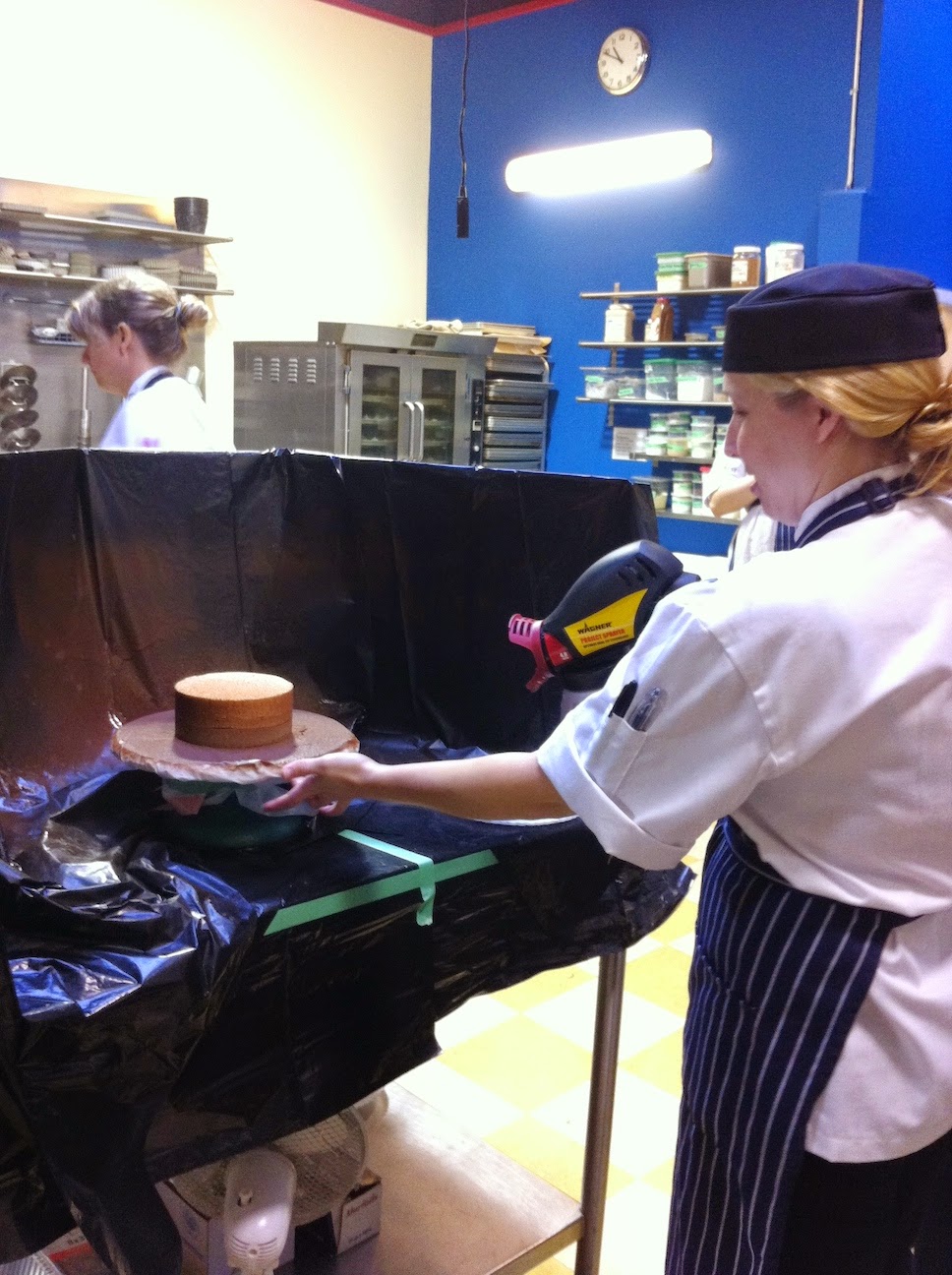 Scenes from the pastry kitchen.