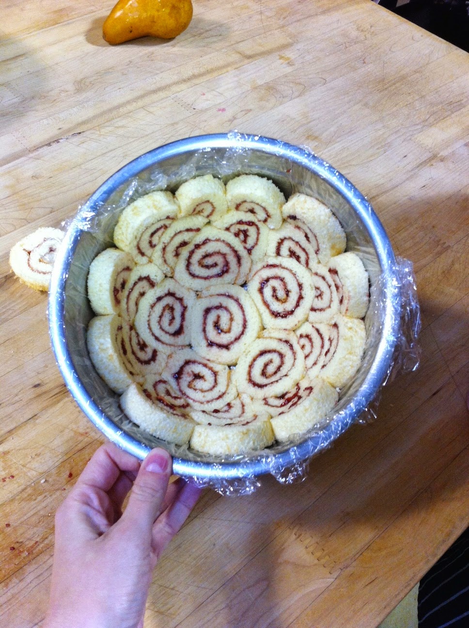Scenes from the pastry kitchen.