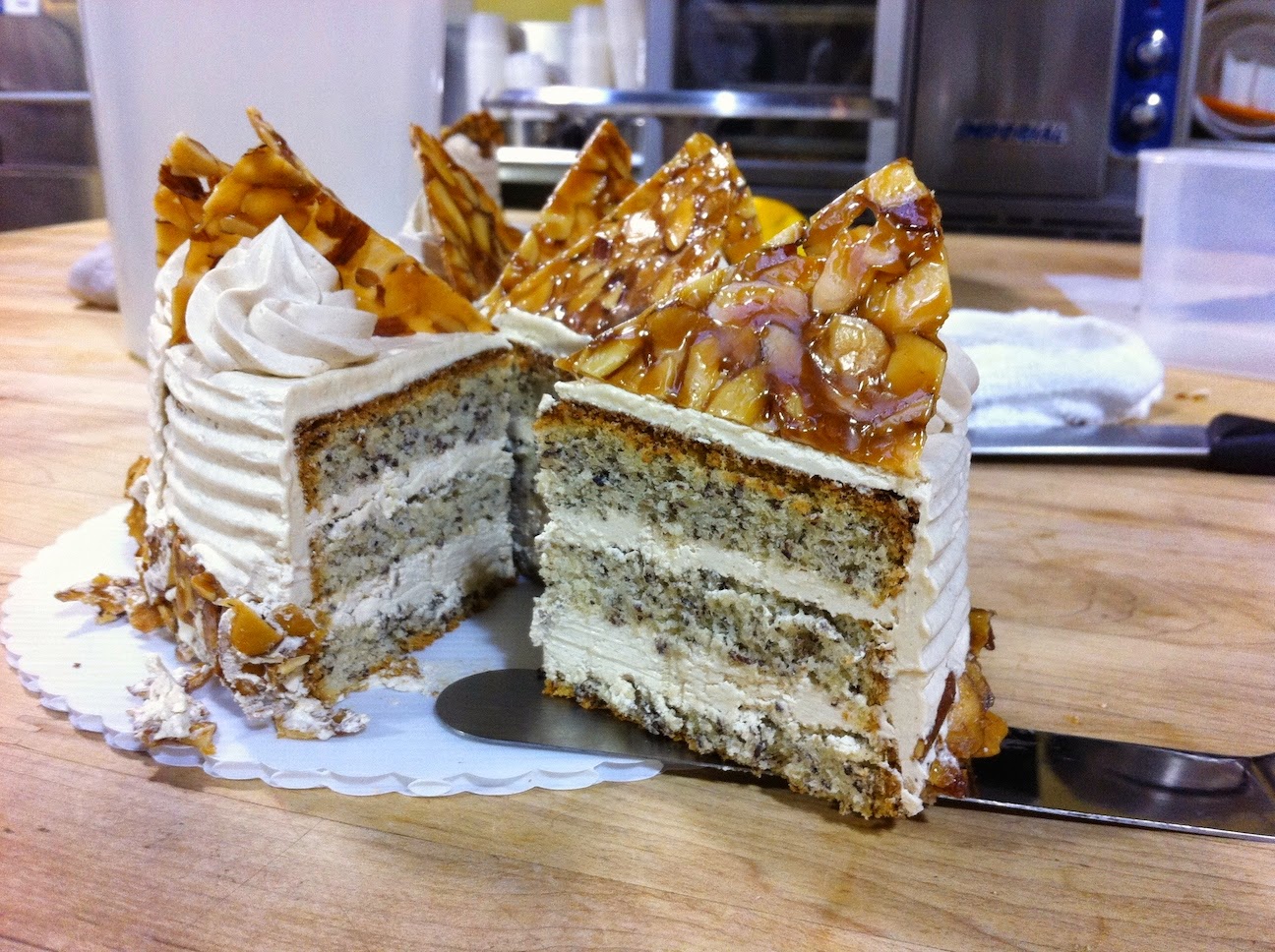 Scenes from the pastry kitchen.