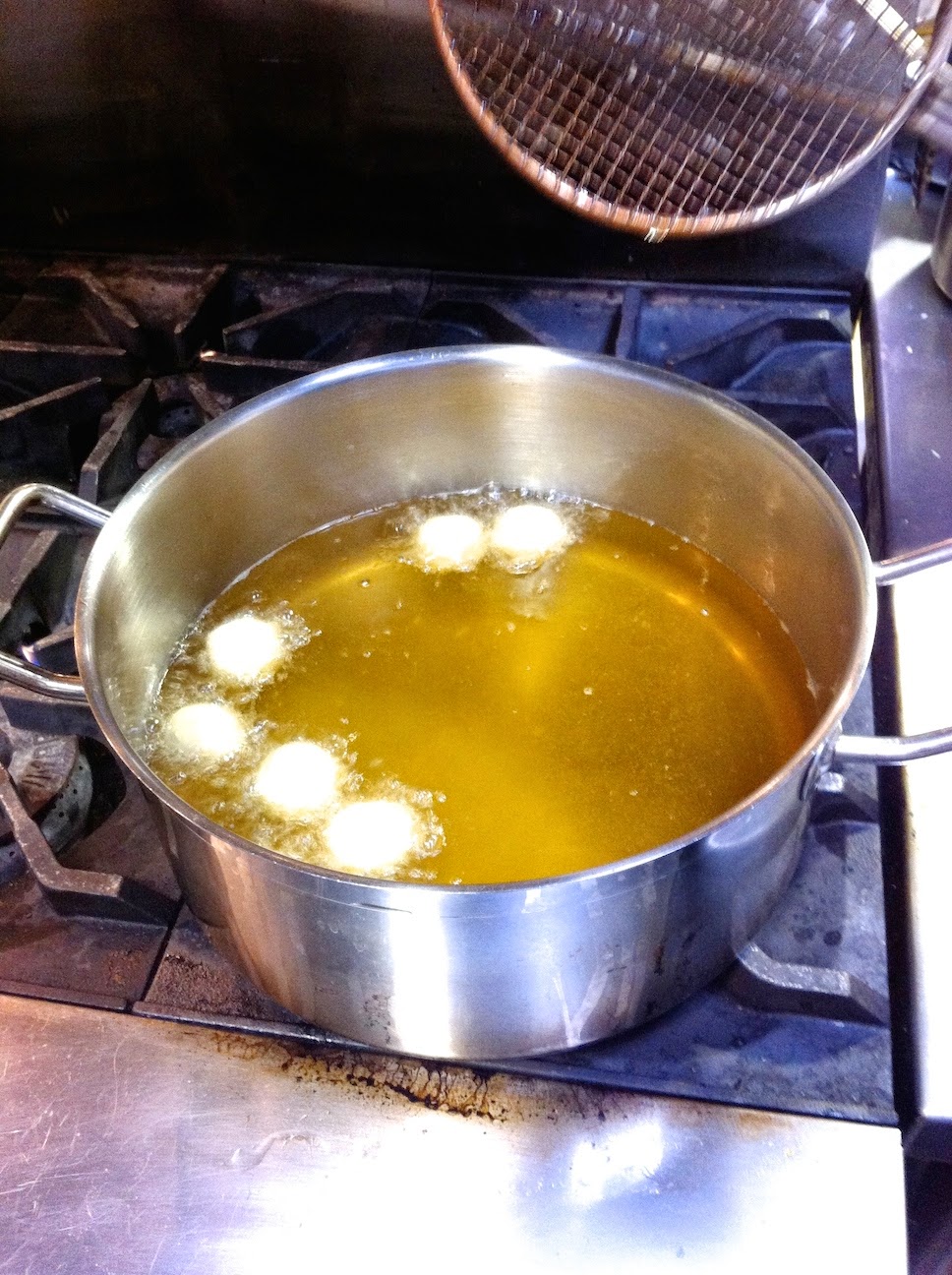 Scenes from a pastry kitchen.