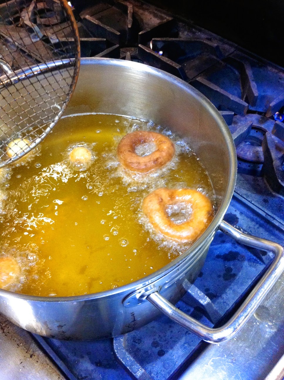 Scenes from a pastry kitchen.