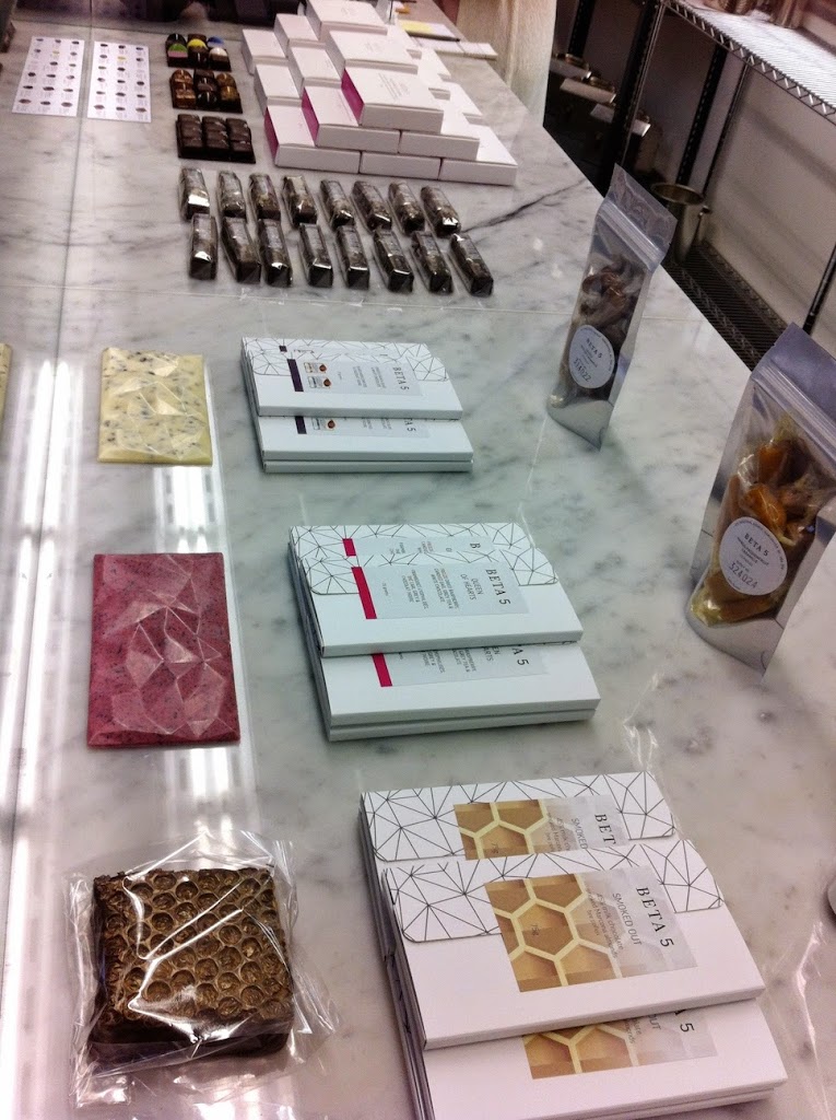 A glass display case