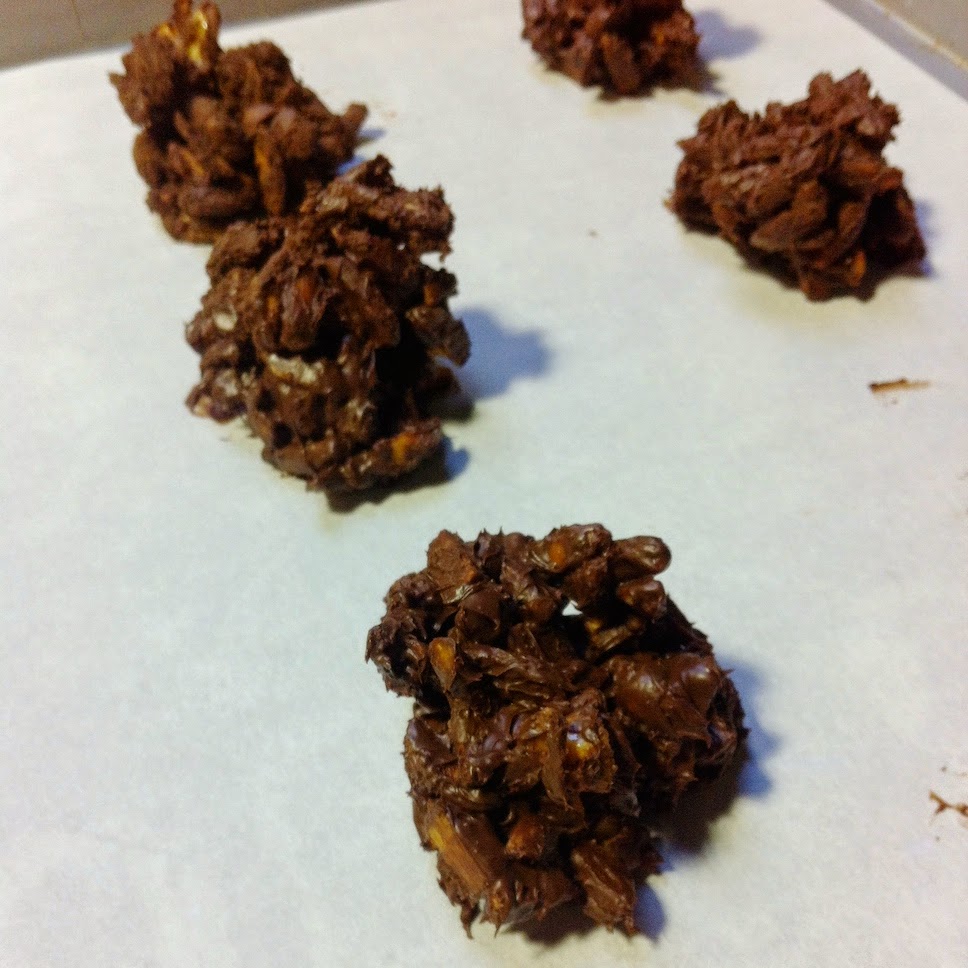 Scenes from a pastry kitchen.