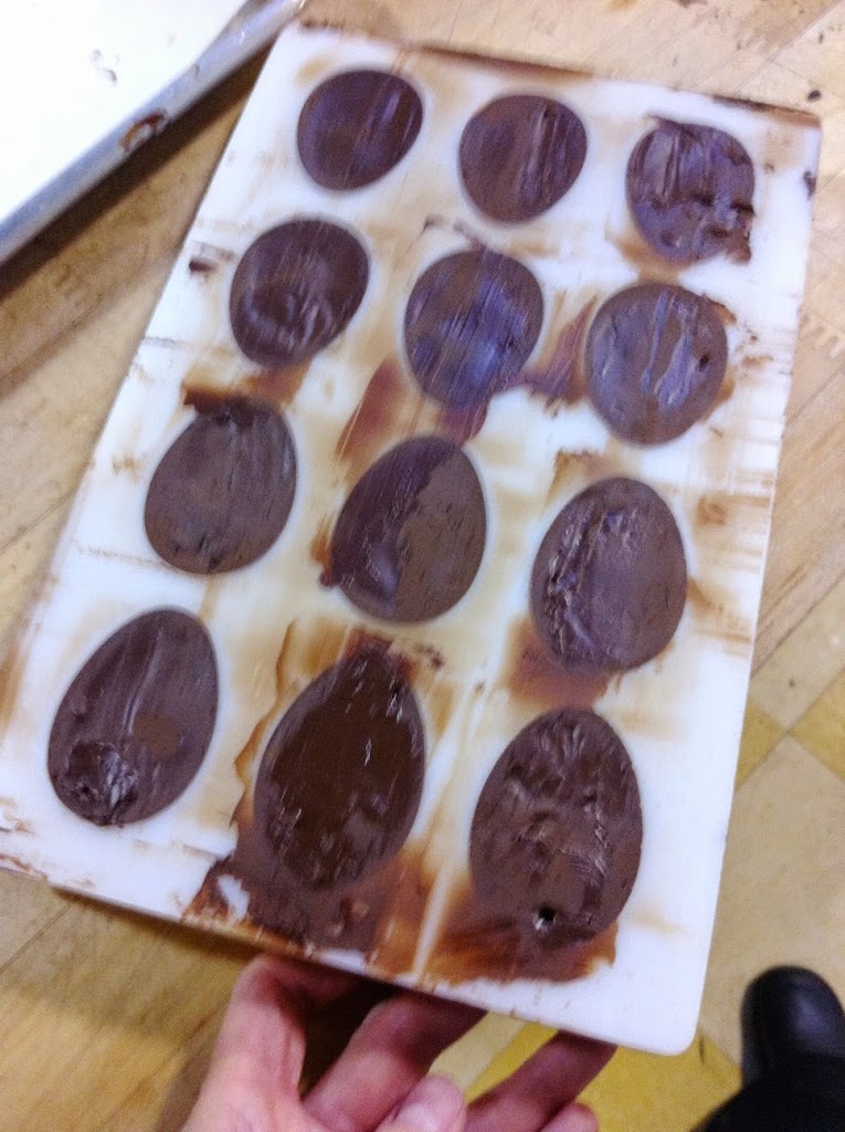 Scenes from a pastry kitchen.