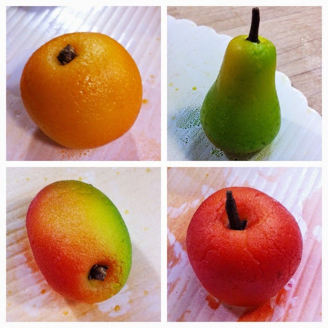 Scenes from a pastry kitchen.