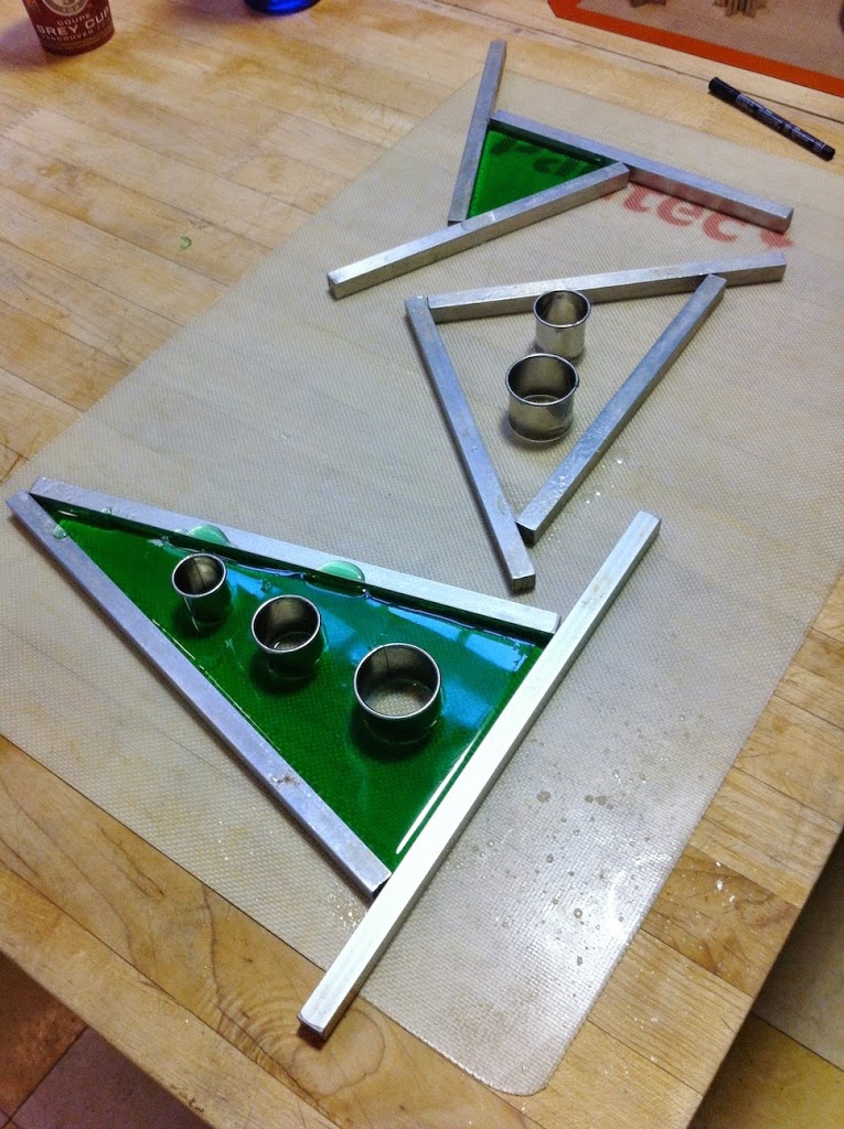 Scenes from a pastry kitchen.