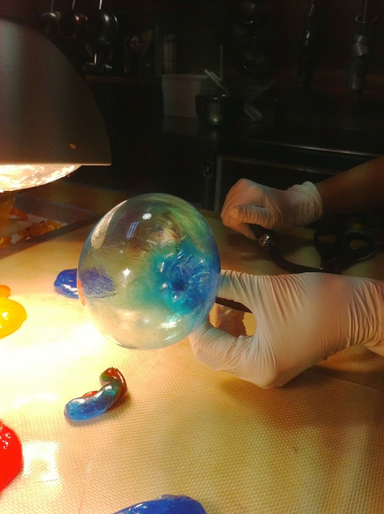 Scenes from a pastry kitchen.