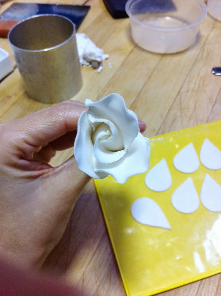 Scenes from a pastry kitchen.