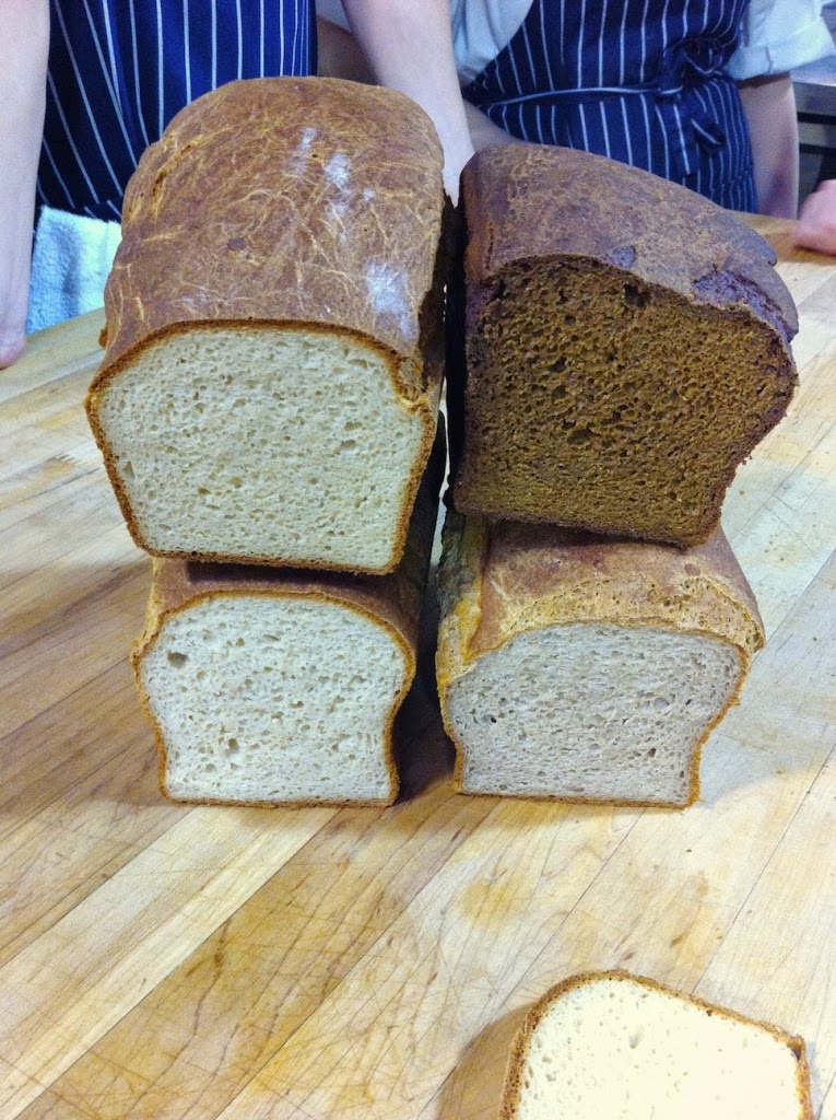 Scenes from a pastry kitchen.