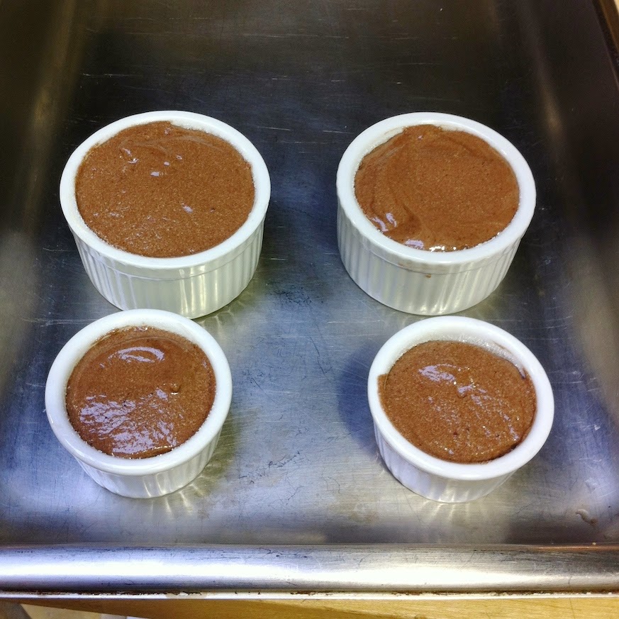 Scenes from a pastry kitchen.