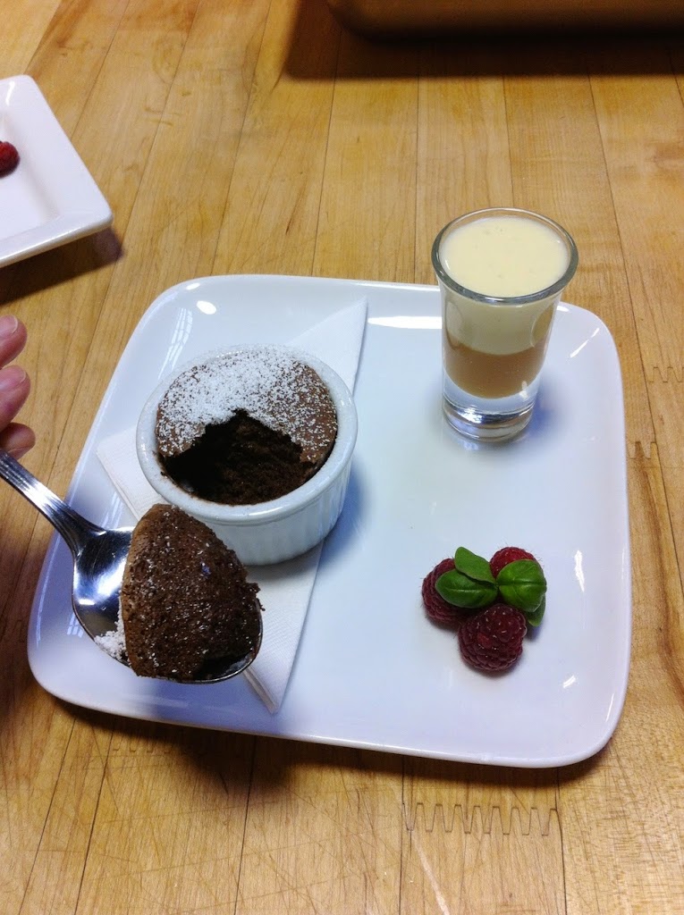 Scenes from a pastry kitchen.