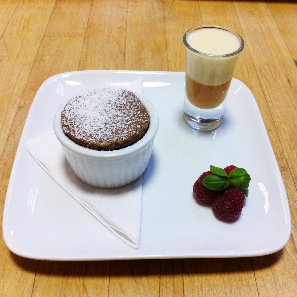 Scenes from a pastry kitchen.