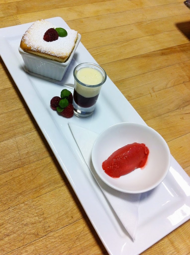 Scenes from a pastry kitchen.