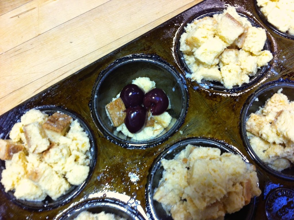 Scenes from a pastry kitchen.