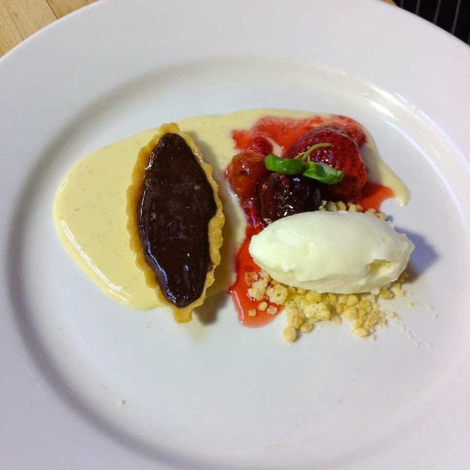 Scenes from a pastry kitchen.