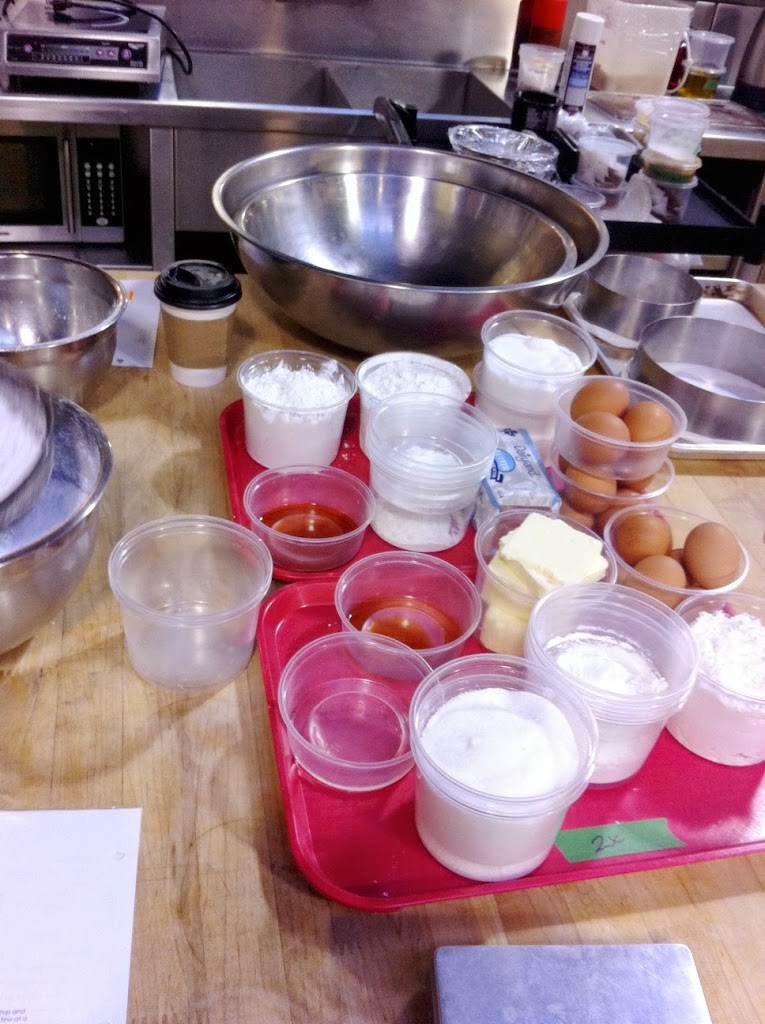 Scenes from a pastry kitchen.