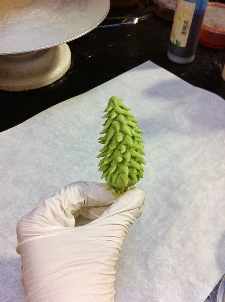 Scenes from a pastry kitchen.