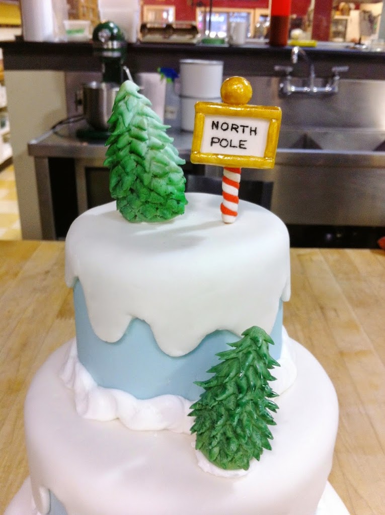 Scenes from a pastry kitchen.