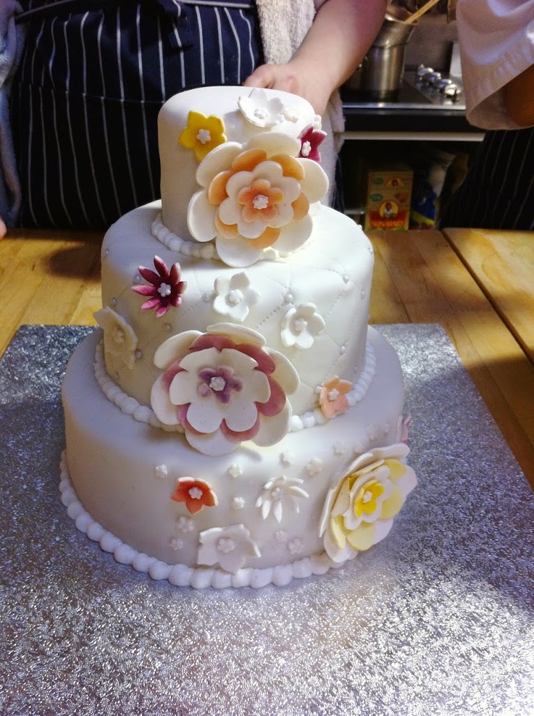 Scenes from a pastry kitchen.