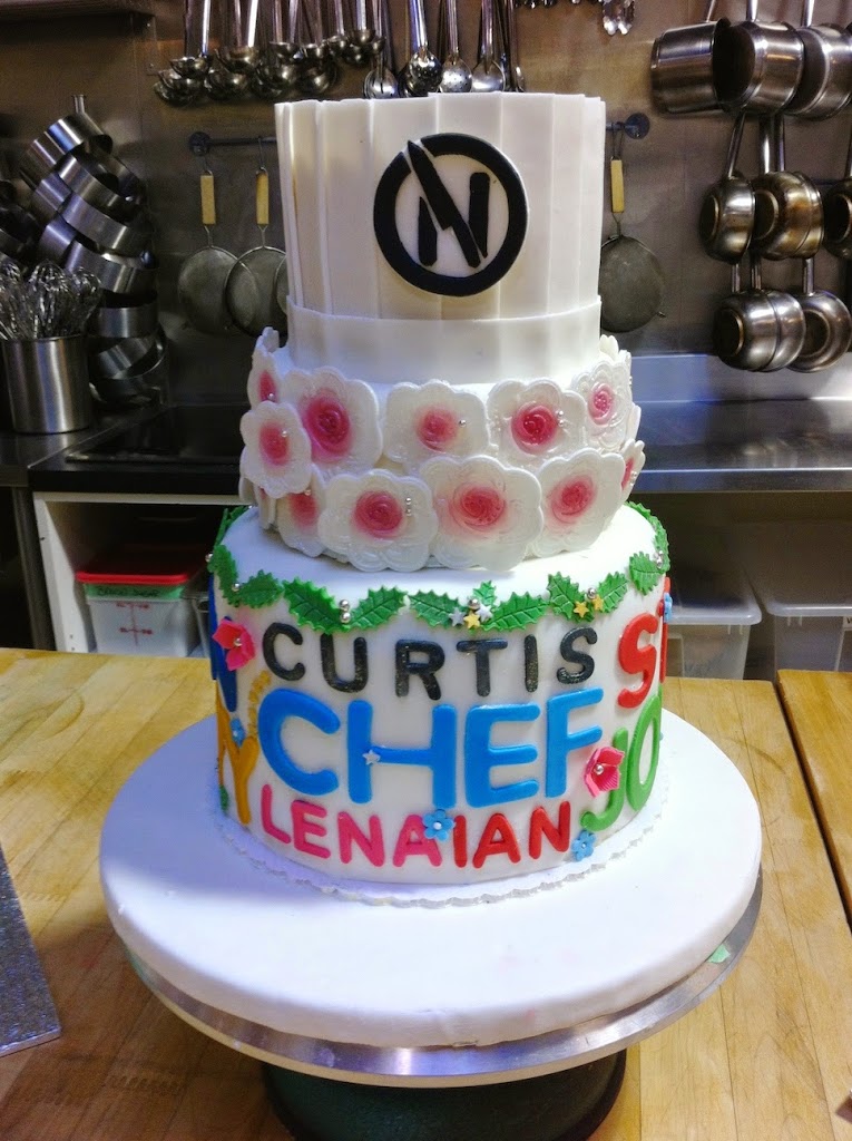 Scenes from a pastry kitchen.