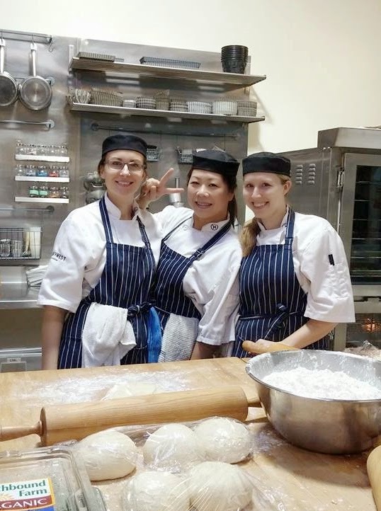 Scenes from the pastry kitchen.